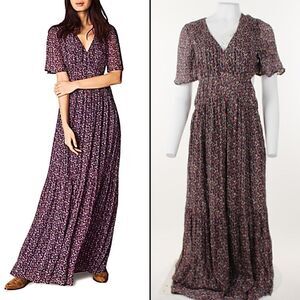 Ba&sh Divine Silk-Blend Maxi Dress